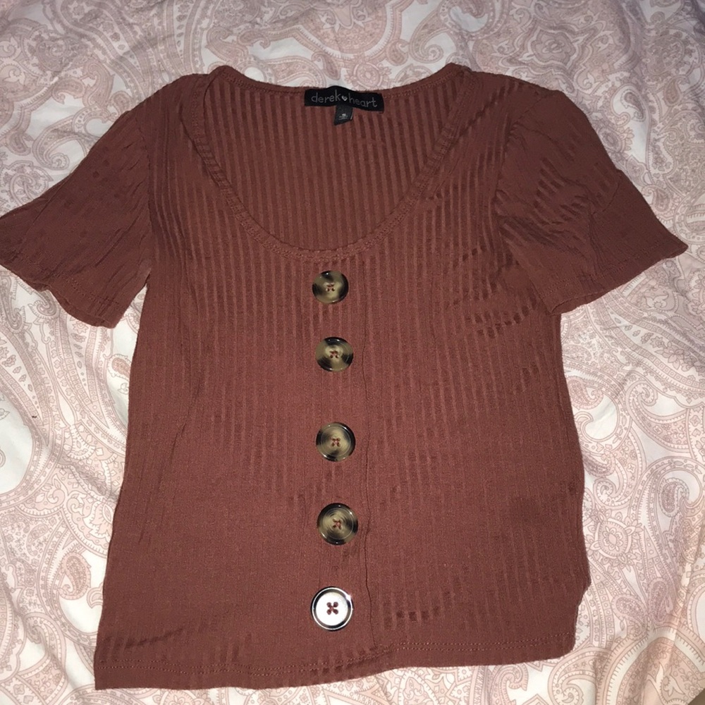 coral crop top